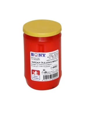 Časově Omezené Bony svíčka pietní olejová malá +/- 40 h 120 g
