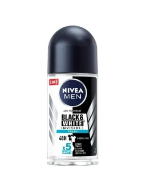 Pouze Dnes Nivea Men antiperspirant roll-on 50 ml Invisible Black & White Fresh