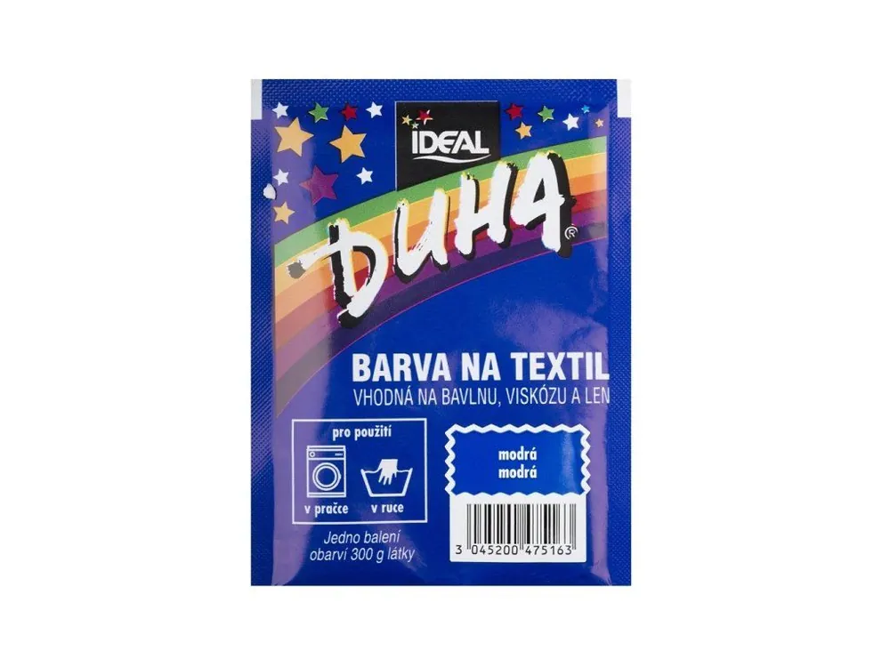 Duha barva na textil 15 g Modrá Cenová Bomba