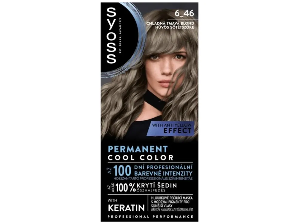 Syoss barva na vlasy Professional Performance 6-46 Chladná tmavá blond Rychlé Dodání