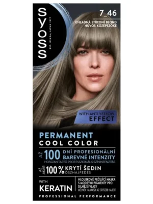Rychlé Dodání Syoss barva na vlasy Professional Performance 7-46 Chladná střední blond
