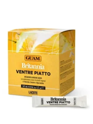 GUAM Britannia Flat Belly Liquid Food Supplement 30 x 12 ml Finální Výprodej