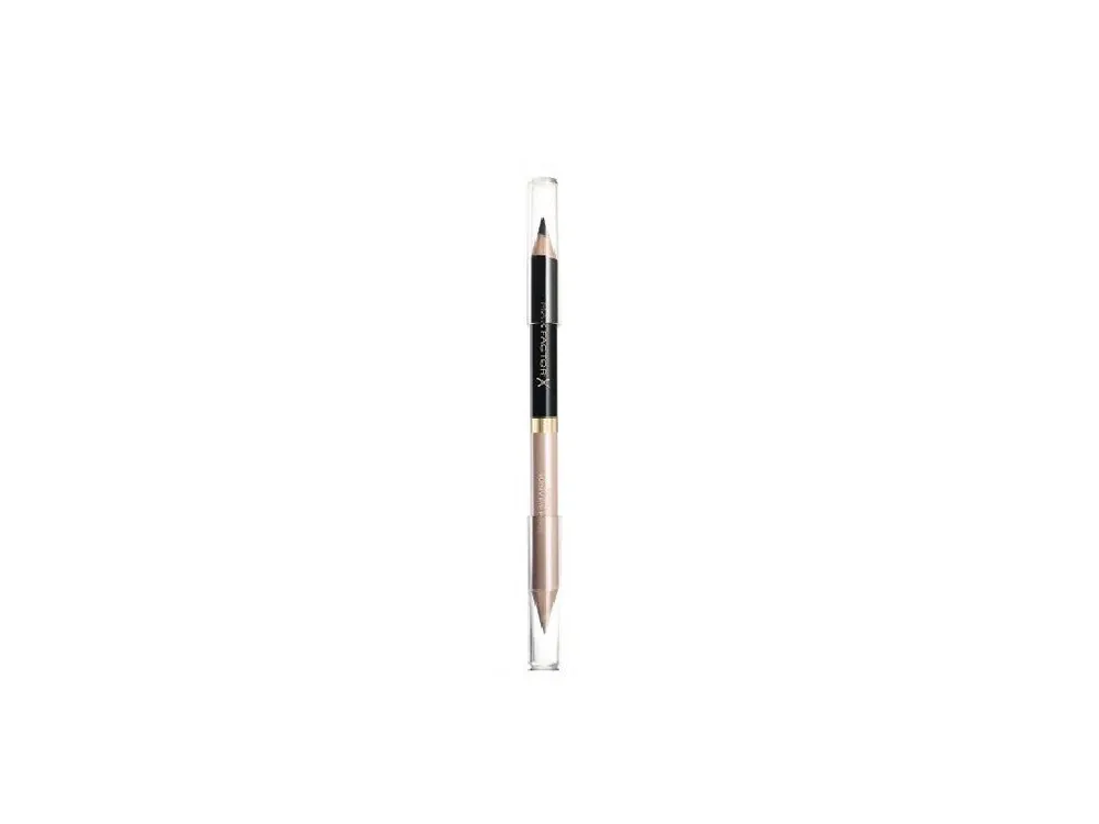 Časově Omezené Max Factor tužka na oči oboustranná Eyefinity Smoky č.1 černá/krémová třpytivá