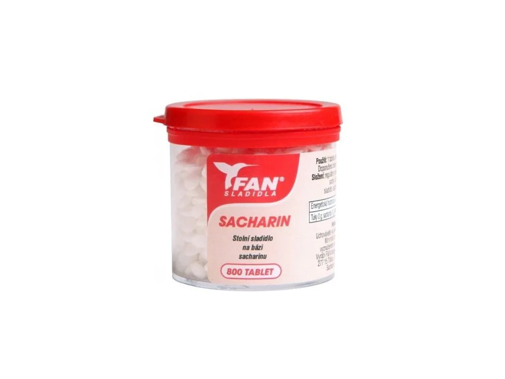 Fan sladidlo Sacharin 800 tablet 50 g Značkový