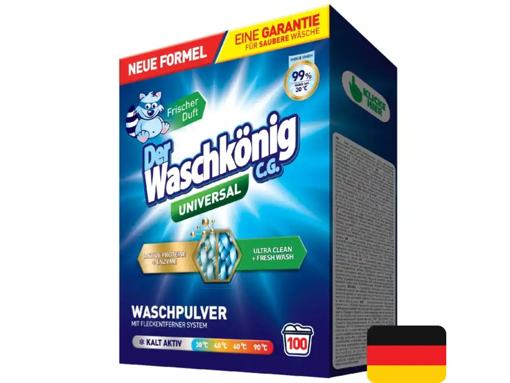 Ověřený Waschkönig prací prášek 100 dávek Universal 6 kg