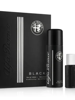 Akční Nabídka Alfa Romeo Black EDT 15 ml + tělový sprej 150 ml M