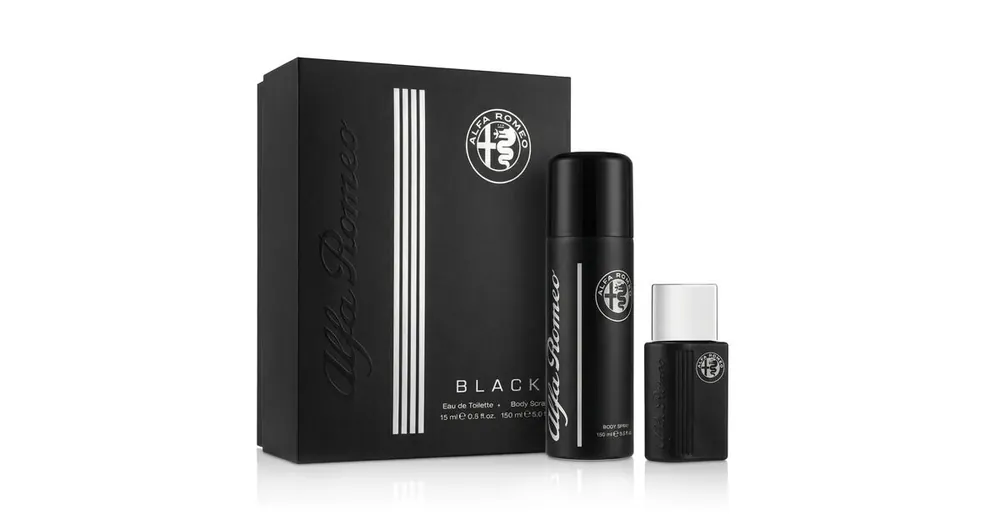 Akční Nabídka Alfa Romeo Black EDT 15 ml + tělový sprej 150 ml M