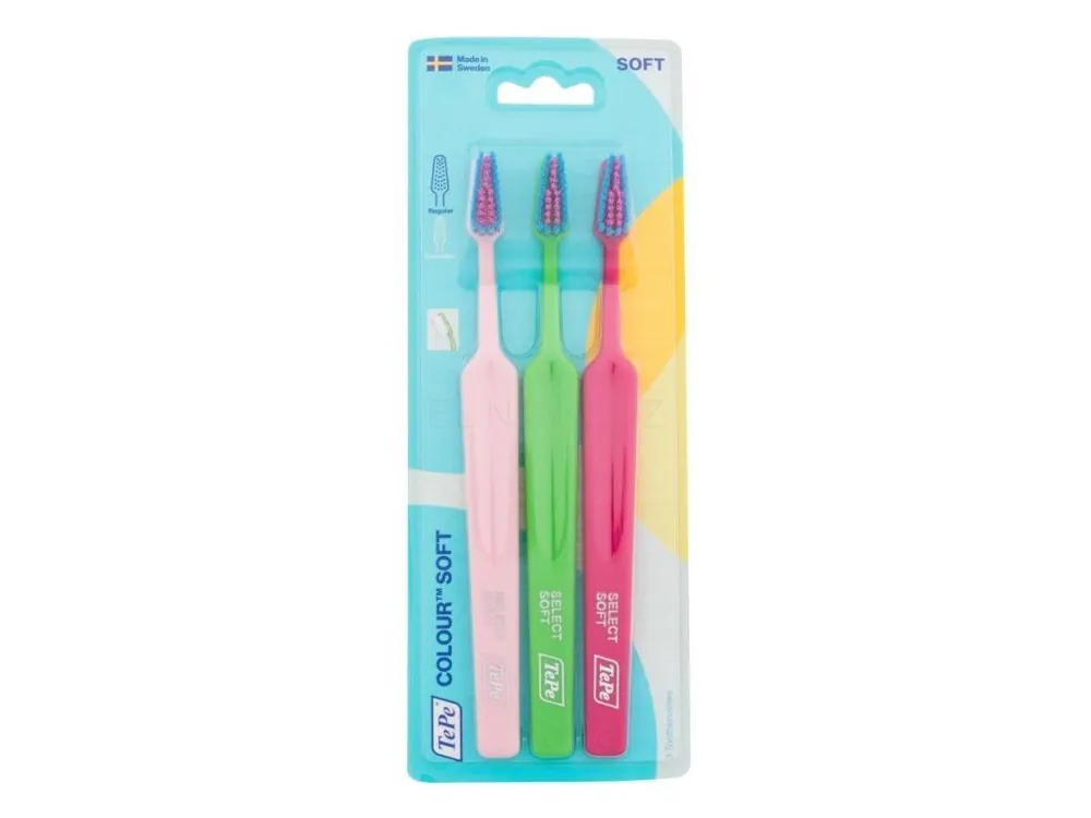 Pouze Dnes TePe zubní kartáčky 3 ks Colour Soft