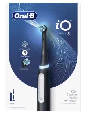 Finální Výprodej Oral-B elektrický zubní kartáček iO 3 Matte Black + cestovní pouzdro