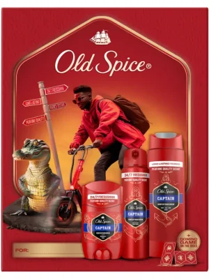 Cenová Bomba Old Spice dárková sada Captain (sprchový gel + deostick + deosprej)