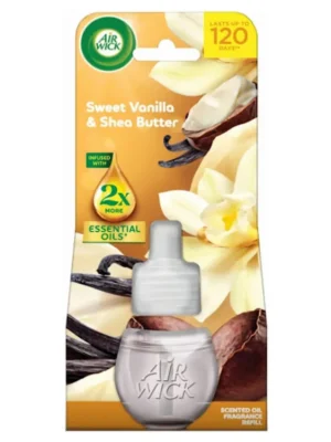 Air Wick Electric náplň 19 ml Essential Oils Sweet Vanilla & Shea Butter Levný