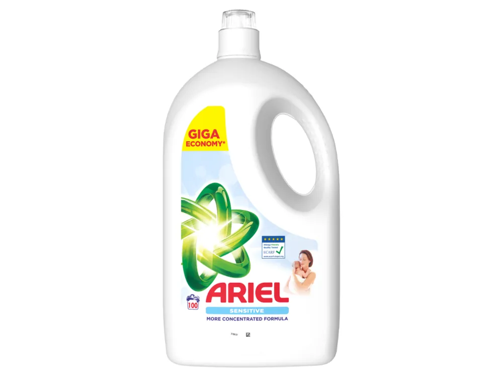Speciální Cena Ariel prací gel 100 dávek Sensitive 4,5 l
