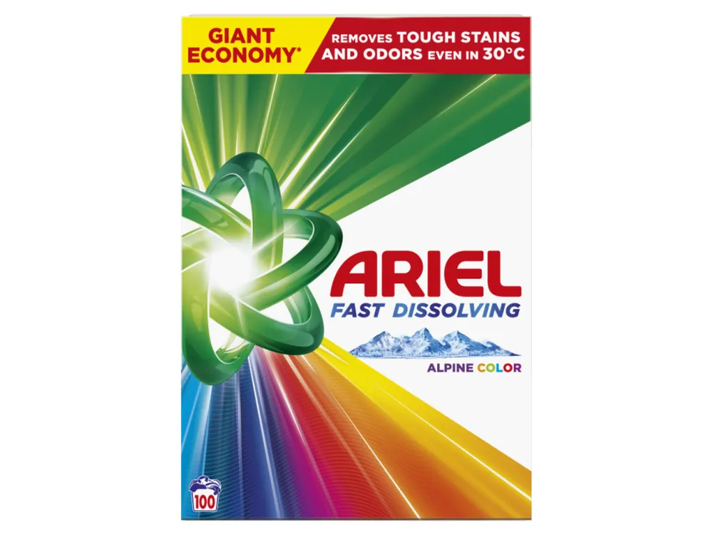Ariel prací prášek 100 dávek Alpine Color 5,5 kg Výhodná Nabídka