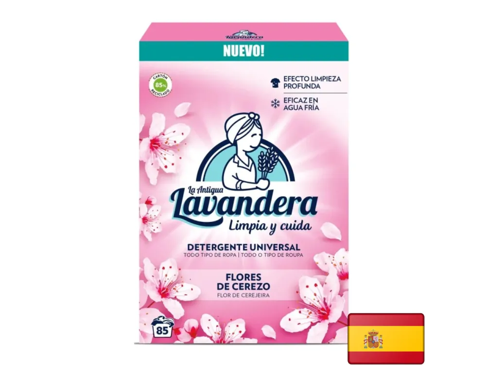 Aktuální Lavandera prací prášek 85 dávek Flores de Cerezo Universal 4,675 kg
