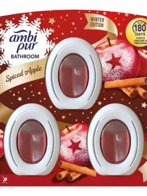 Akce Ambi Pur Bathroom osvěžovač vzduchu 3 x 8 ml Spiced Apple