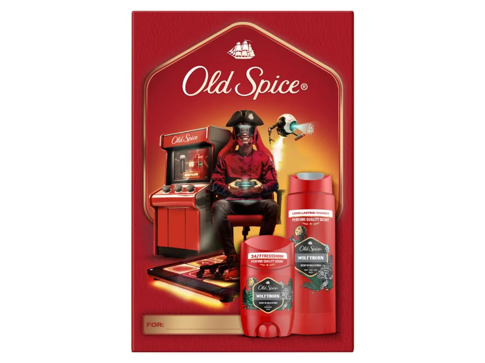 Zlevněný Old Spice dárková sada Wolfthorn (sprchový gel 250 ml + deostick 50 ml)