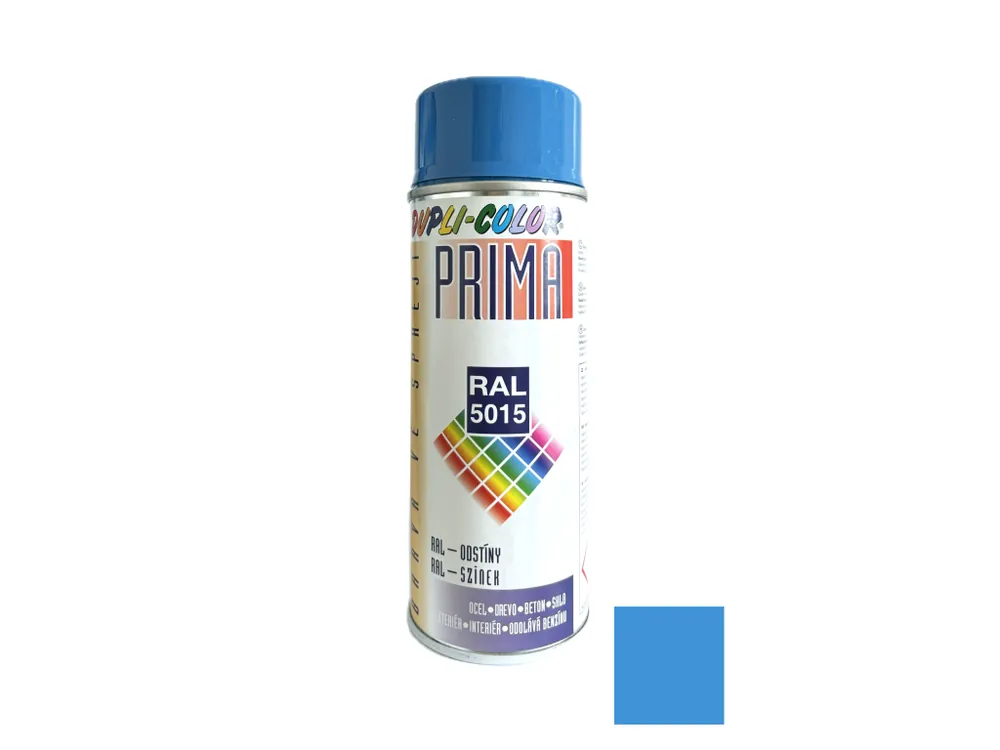 Super Cena PRIMA univerzální barva ve spreji 400 ml RAL 5015 Modrá Nebeská