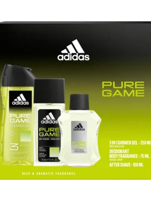 Jen Po Omezenou Doba Adidas dárková sada Pure Game (sprchový gel 250 ml + DNS 75 ml + VPH 100 ml)