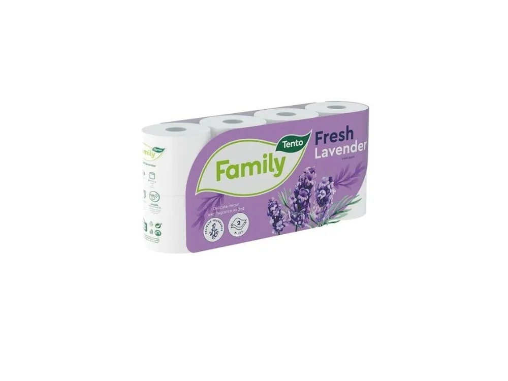 Speciální Cena Tento toaletní papír 8 ks Fresh Lavender 2-vrstvý