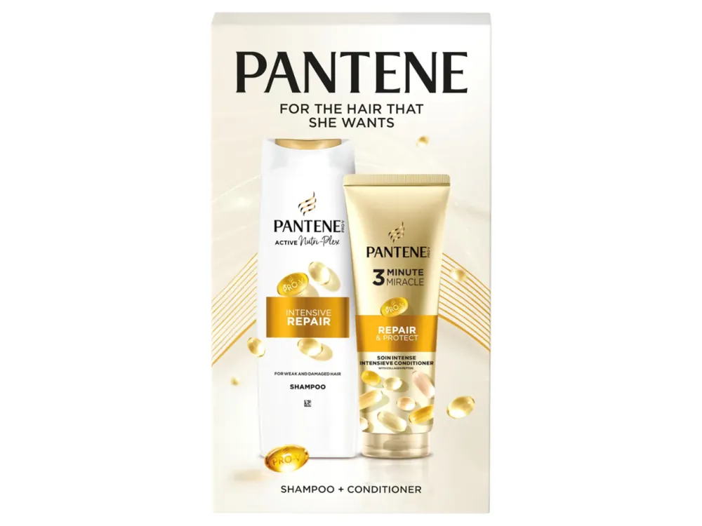 Nejlepší Cena Pantene dárková sada Intensive Repair (šampon 400 ml + balzám 220 ml)