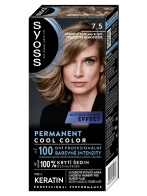 Syoss barva na vlasy Professional Performance 7-5 Přirozeně popelavá blond Kup Teď