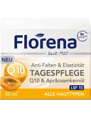 Pouze Dnes Florena denní krém 50 ml Q10 proti vráskám s olejem z meruňkových jader SPF15