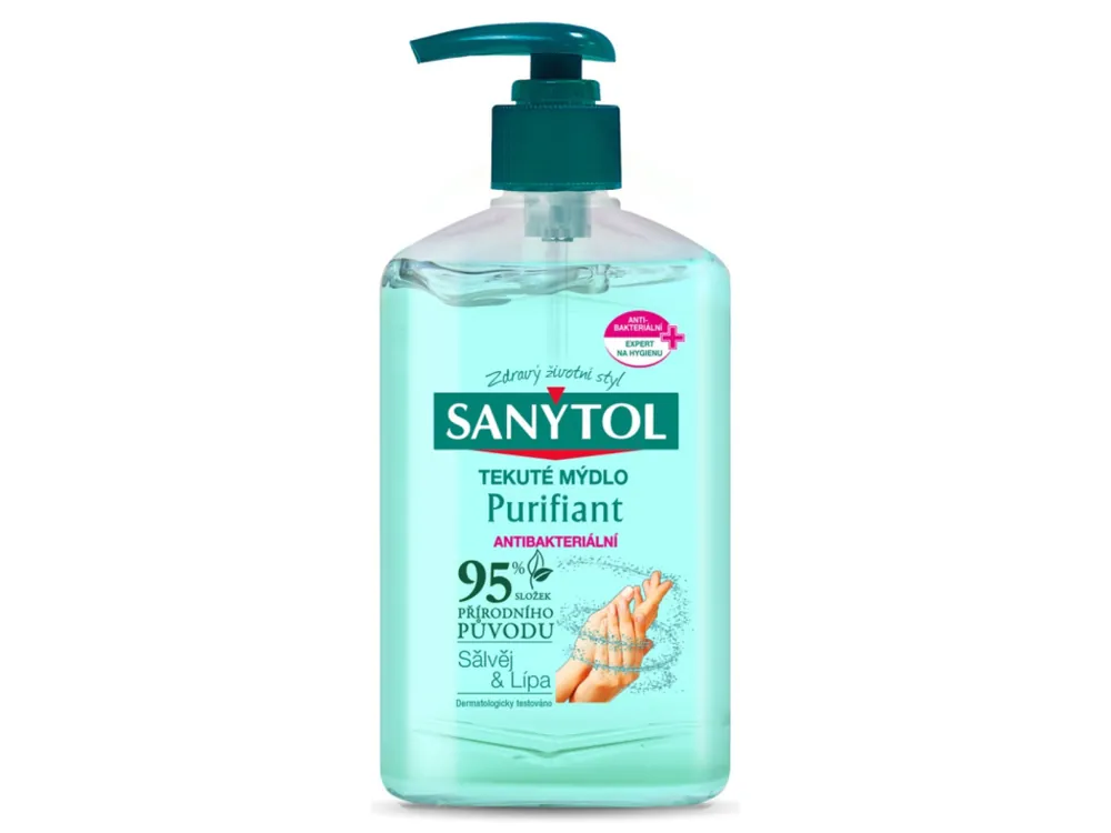 Víkendová Akce Sanytol antibakteriální tekuté mýdlo 250 ml Purifiant