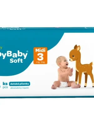 Vrácení Zdarma BabyBaby Soft plenky č. 3 Midi (4-9 kg) 56 ks