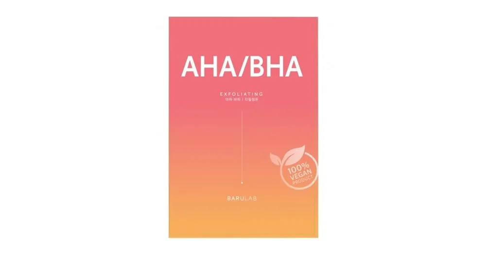 Vrácení Zdarma Barulab AHA/BHA Exfoliating The Clean Vegan Mask 23 g