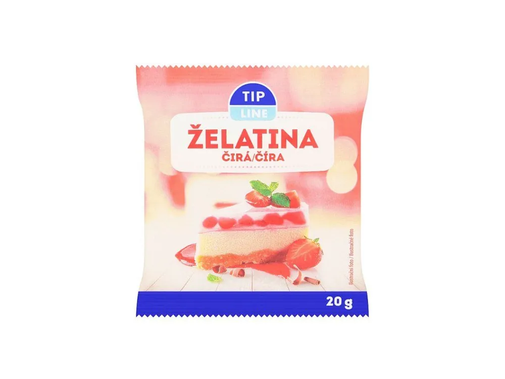 Tip Line želatina v prášku 20 g Čirá Bezpečná Platba