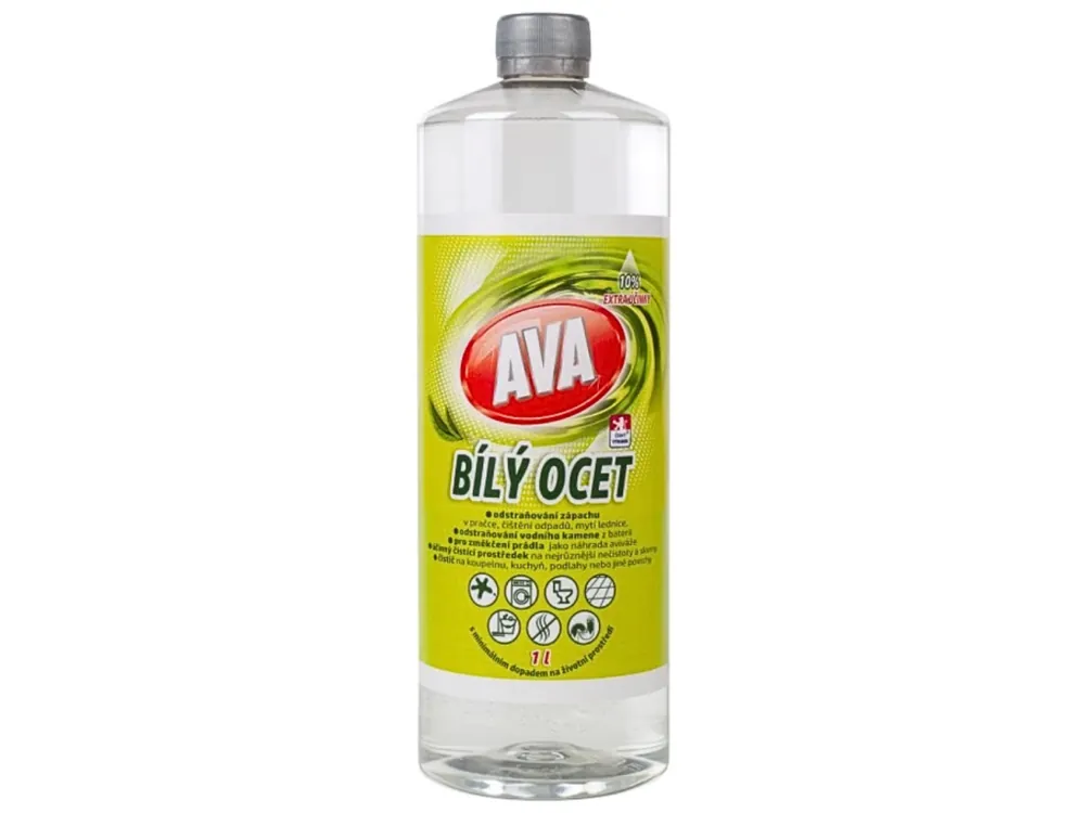 Vrácení Zdarma AVA Bílý ocet na úklid 10% 1 l