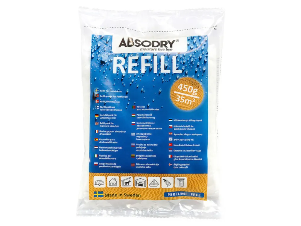 Absodry náhradní náplň do pohlcovače vlhkosti 450 g Refill Časově Omezené