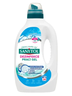 Sleva Sanytol prací gel 34 dávek Dezinfekce s vůní svěžesti 1,7 l