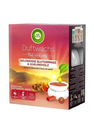Pouze Dnes Air Wick Wax Melt Complete strojek + vosk vůně Blood Orange & Guaiac Wood 22 g