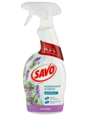 Sezónní Sleva Savo univerzální dezinfekční sprej bez chloru 700 ml Levandule