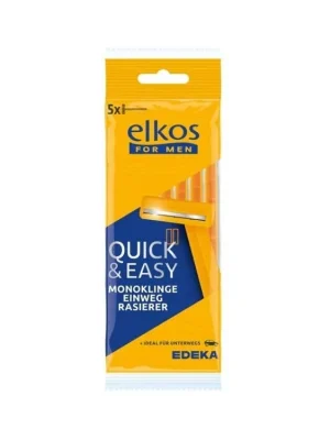 Elkos for Men Quick & Easy jednorázové holicí strojky 1-bříté 5 ks Akční Nabídka