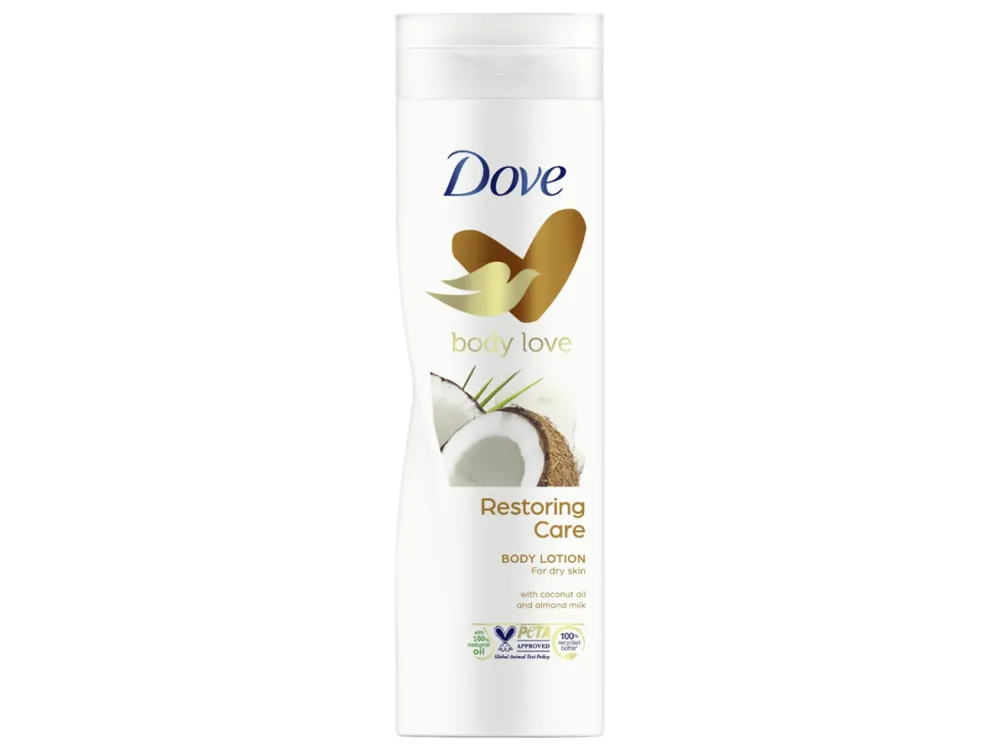 Dove tělové mléko 250 ml Restoring Care Kokos a Mandle Nakupujte Hned