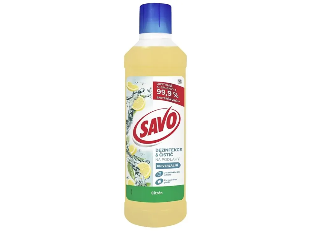 Savo dezinfekce a čistič na podlahy 1000 ml Citron Zlevněný
