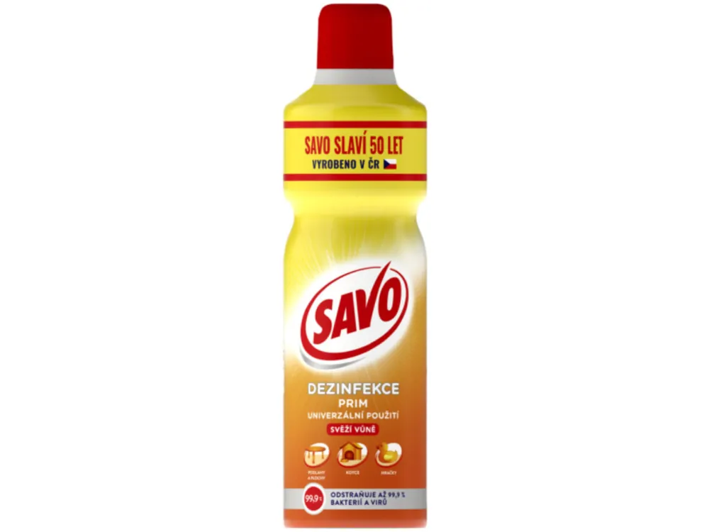 Novinka Savo dezinfekce Prim 1,2 l Svěží vůně