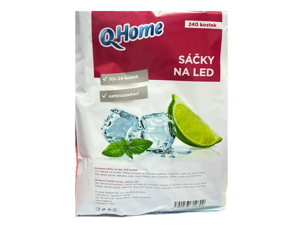Oblíbený Q-Home sáčky na ledové kostky 240 kostek