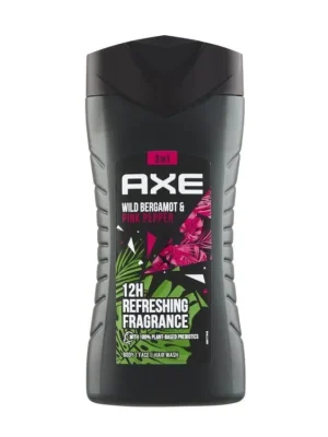 Axe sprchový gel 250 ml Wild Bergamont & Pink Pepper 3v1 Akční Nabídka