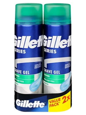 Gillette gel na holení 2 x 200 ml Series Sensitive Značkový