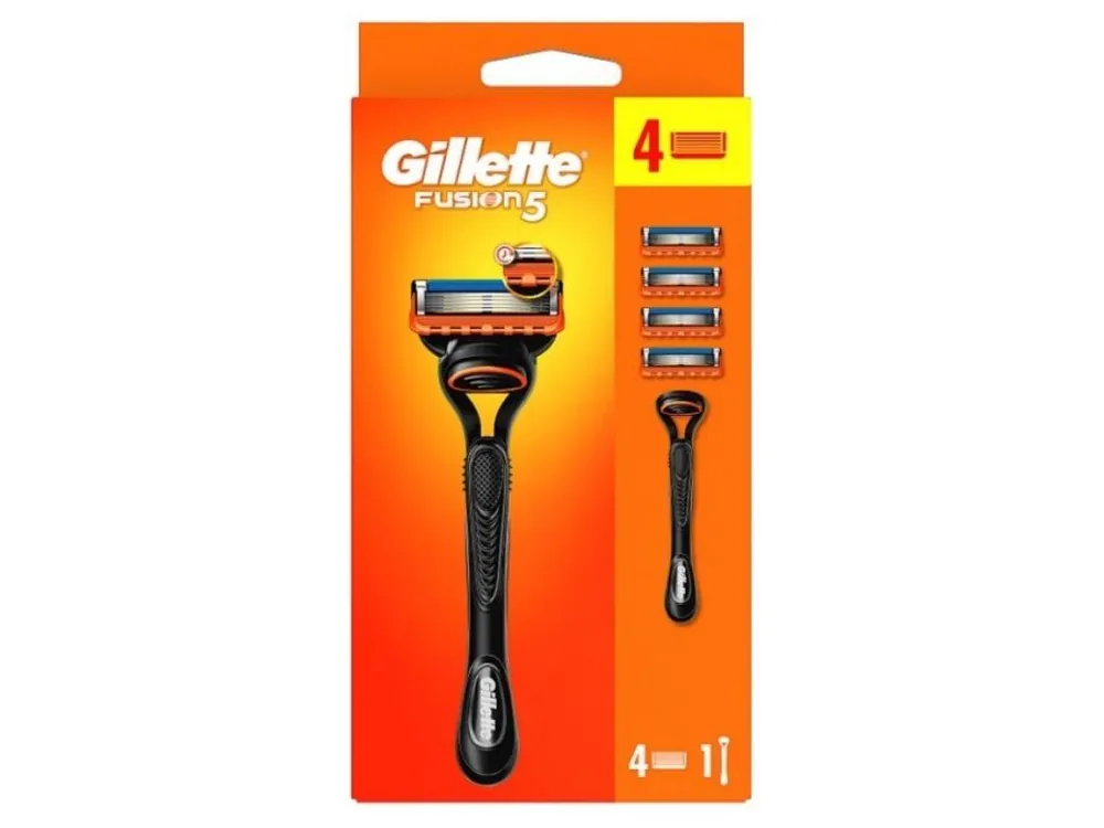 Výprodej Gillette holící strojek Fusion5 + 4 náhradní hlavice
