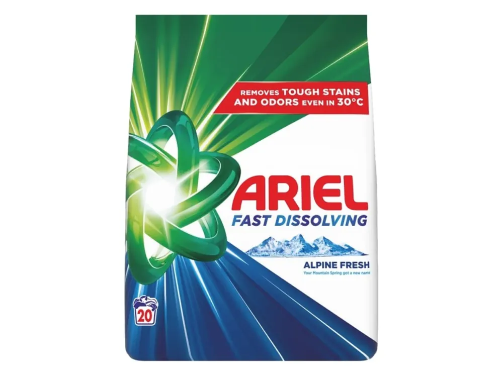Ariel prací prášek 20 dávek Alpine Fresh 1,1 kg Nejprodávanější