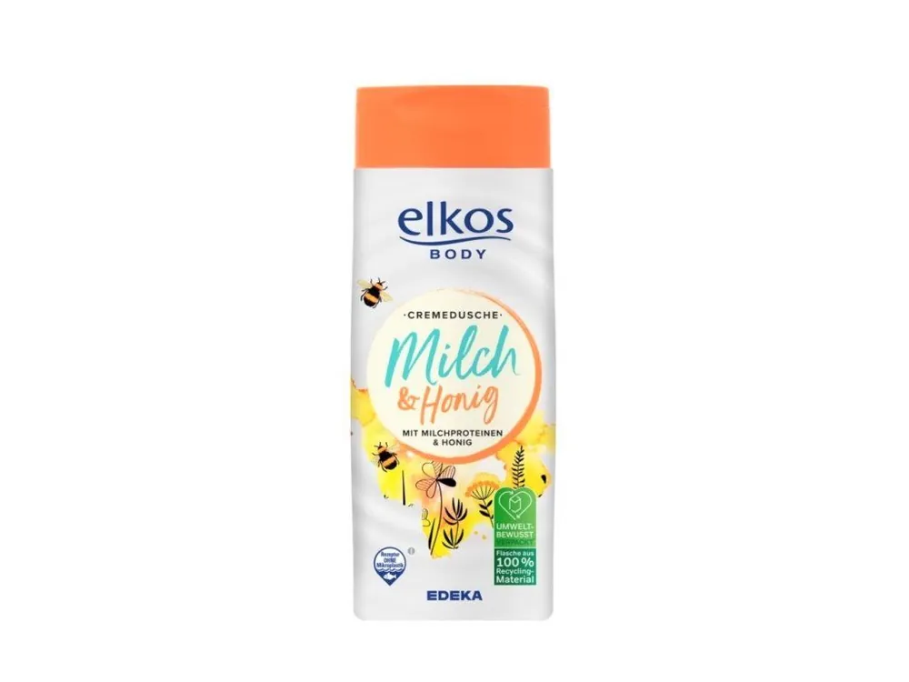 Elkos Body sprchový gel 400 ml Med & Mléko Originální
