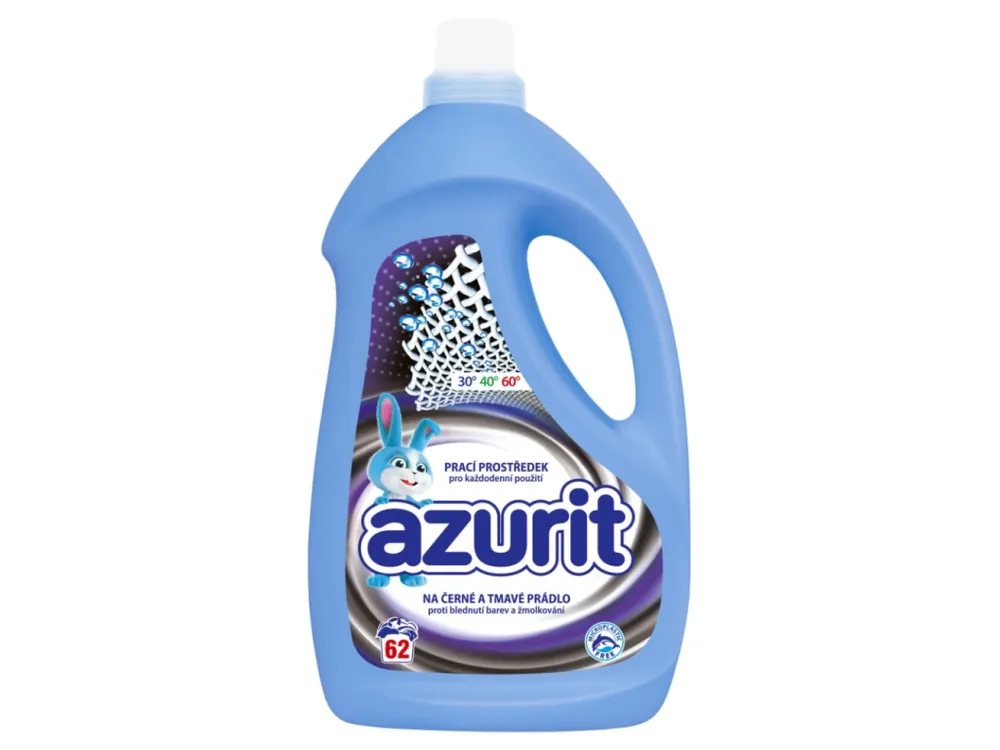 Finální Výprodej Azurit prací gel 62 dávek na černé a tmavé prádlo 2480 ml