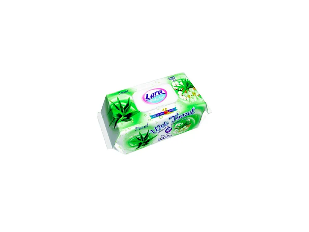 Nakupujte Hned Lara vlhčené ubrousky 120 ks Aloe Vera