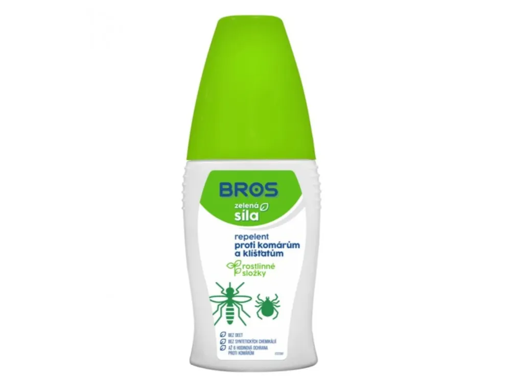 Bros repelent rozprašovač 50 ml Zelená síla proti komárům a klíšťatům Nejlepší Cena