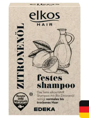 Autentický Elkos hair tuhý šampon 65 g Zitronenöl
