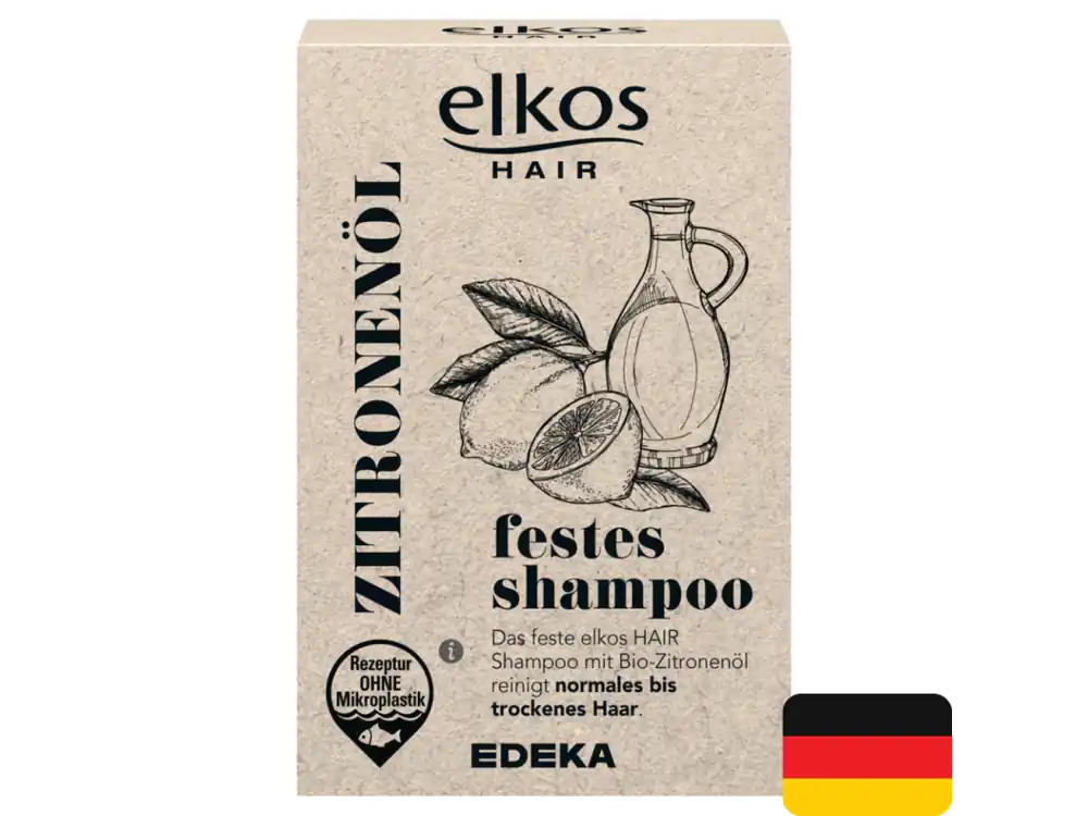 Autentický Elkos hair tuhý šampon 65 g Zitronenöl